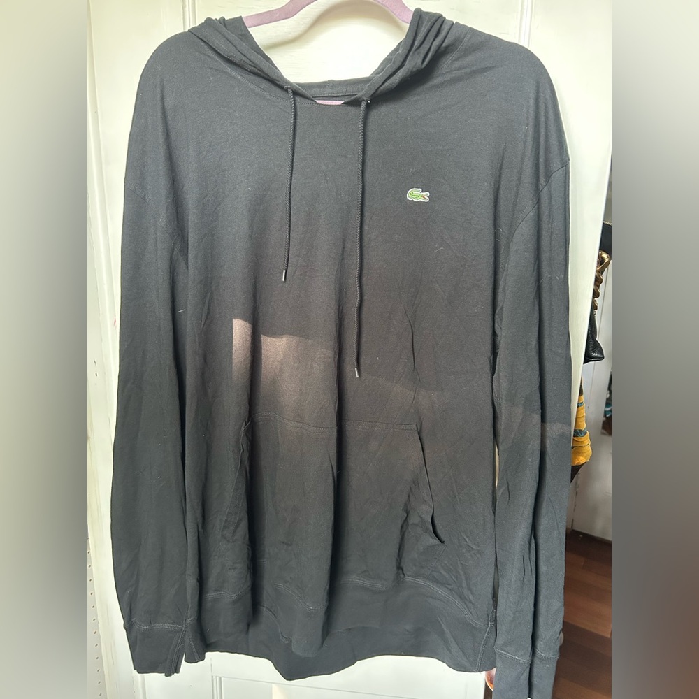 Lacoste Black, Gray, and Cream Hoodies - Picture 2 of 13